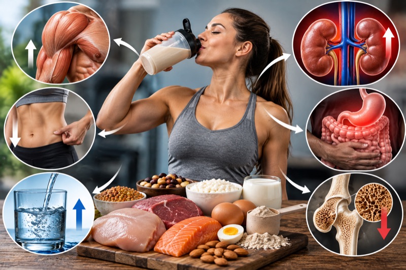 Folgen einer erhöhten Proteinzufuhr