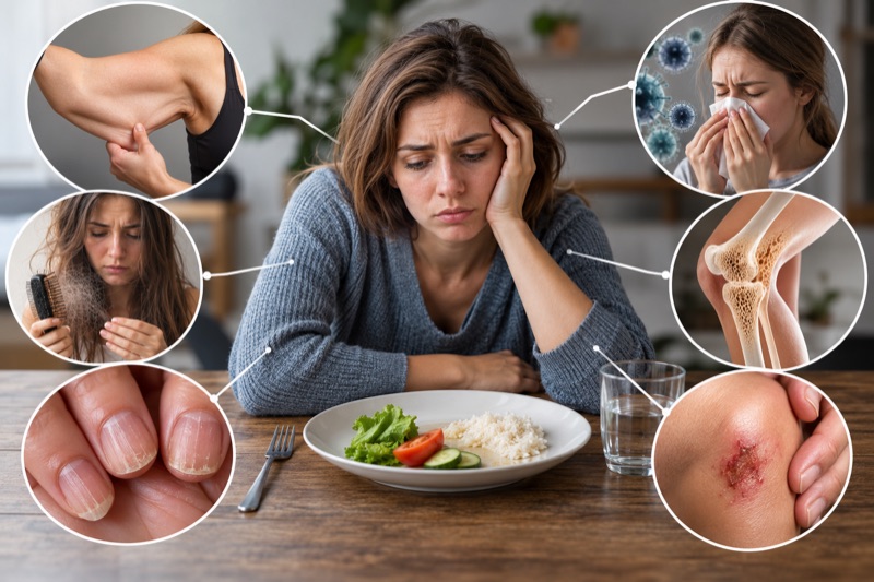 Folgen einer unzureichenden Proteinzufuhr