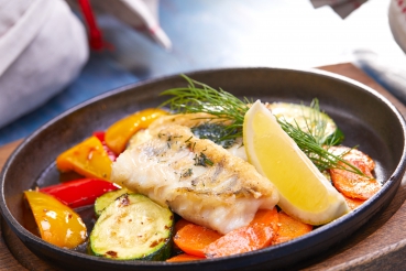 Gemüse-Fisch-Pfanne