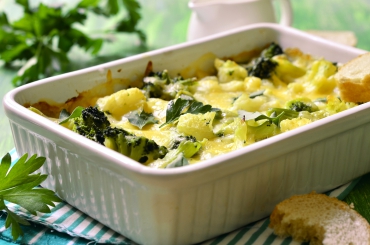 Grünkohl-Spätzle-Auflauf mit Kasseler