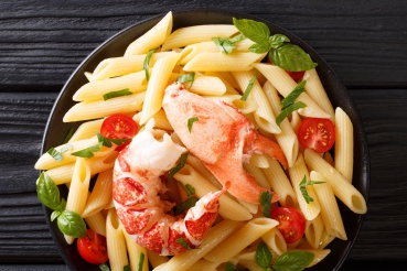 Pasta mit Krebsfleisch