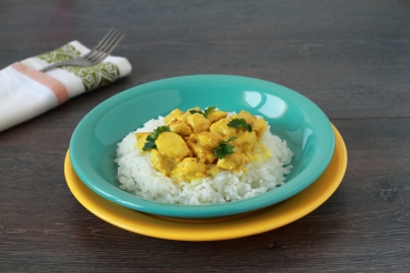Lamm-Curry-Reistopf mit Ananas