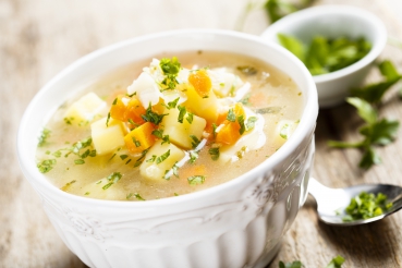 Blumenkohlsuppe mit Linsen