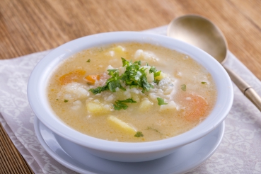 Gemüsesuppe mit Reis