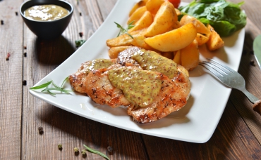 Hähnchenbrust mit Dijon-Senfsauce