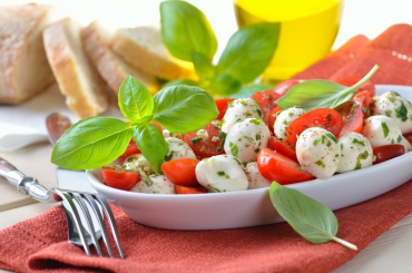 Tomatenpfanne mit Mozzarella