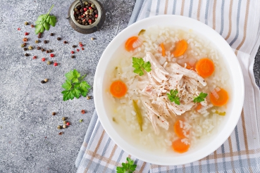 Geflügelsuppe mit Curry