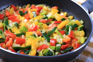 Bunter Lauchsalat