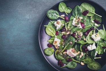 Spinat-Schafskäse-Salat