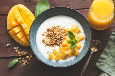 Orangen-Mango-Kefir