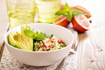 Hirsesalat mit Avocado