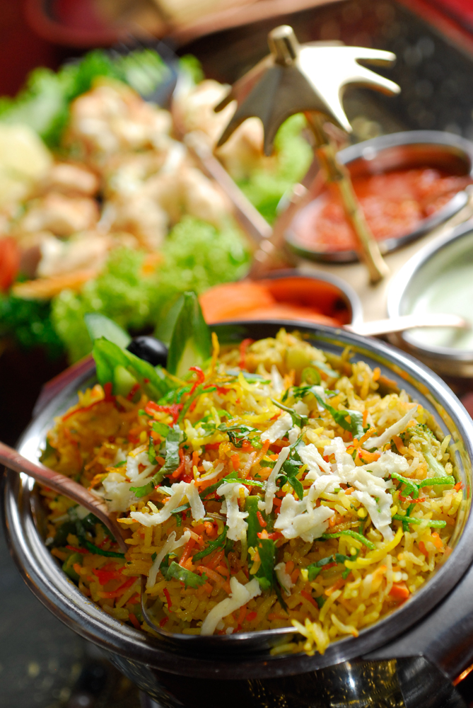 Curry-Reispfanne