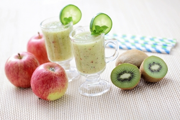 Kiwi mit Dickmilch
