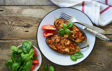 Gefüllte Aubergine