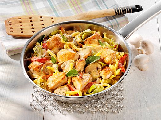 Hähnchen-Spätzle-Pfanne