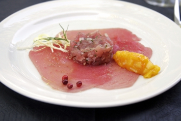 Pescaccio vom Thunfischfilet