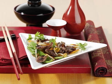 Wasabi-Ente aus dem Wok