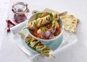 5-Gewürze-Hähnchen-Spieße