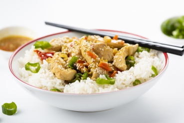 Asiatisches Hähnchen aus der Folie