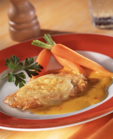 Putensteak mit scharfer Aprikosensauce