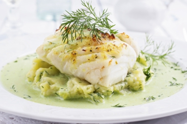 Gebratener Zander mit Kohlrabi