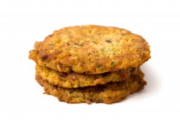 Möhrenpuffer mit Joghurtdip