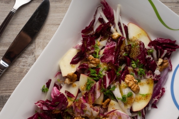 Radicchiosalat mit Thymian-Äpfeln