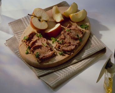 Apfel-Leberwurst-Brot