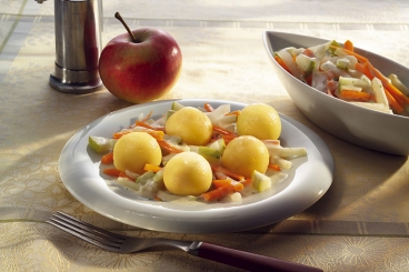 Apfel-Möhren-Kohlrabi-Pfanne