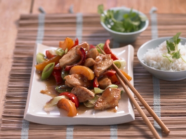 Asia-Geschnetzeltes mit Aprikosen