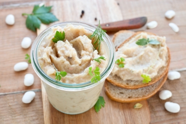 Bohnen-Knoblauch-Mus