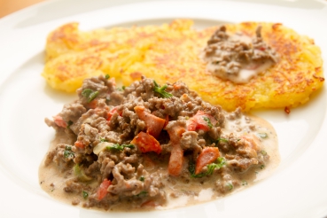 Bolognese auf Rösti