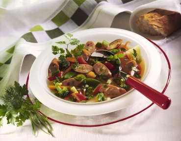 Bunte Gemüsesuppe