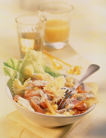 Bunter Nudel-Gemüse-Salat (Kindergeburtstags-Salat)