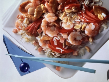 Chinesische Reispfanne