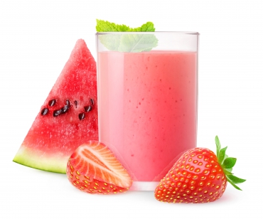 Erdbeer-Melonen-Drink