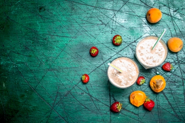Erdbeershake mit Aprikose