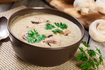 Feine Pilzcremesuppe
