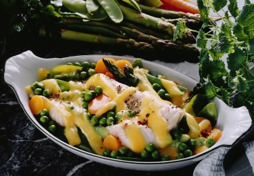 Fischfilet auf feinem Gemüse