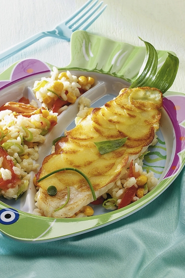 Fischfilet mit Kartoffel-Schuppen
