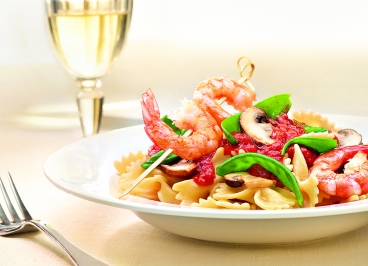 Garnelen & Pasta alla Pecorino