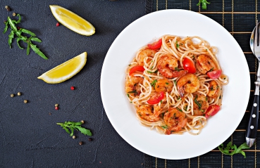 Garnelen-Tomaten-Pfanne