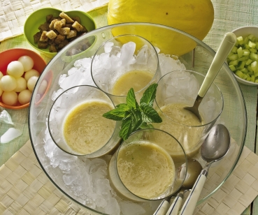 Geeiste Honigmelonensuppe