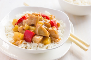 Geflügelpfanne mit Kokosmilch