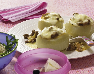 Gefüllter Kohlrabi mit Rucola-Reis