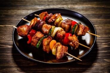 Gegrilltes Schaschlik