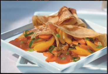 Gemüse-Obst-Pfannkuchen
