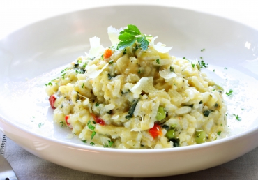 Gemüserisotto mit Fünf-Gewürz-Sauce