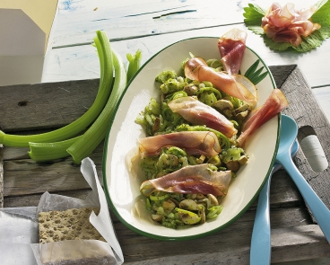 Gemüsesalat mit Kernschinken