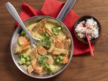 Geschnetzeltes in Curryrahm